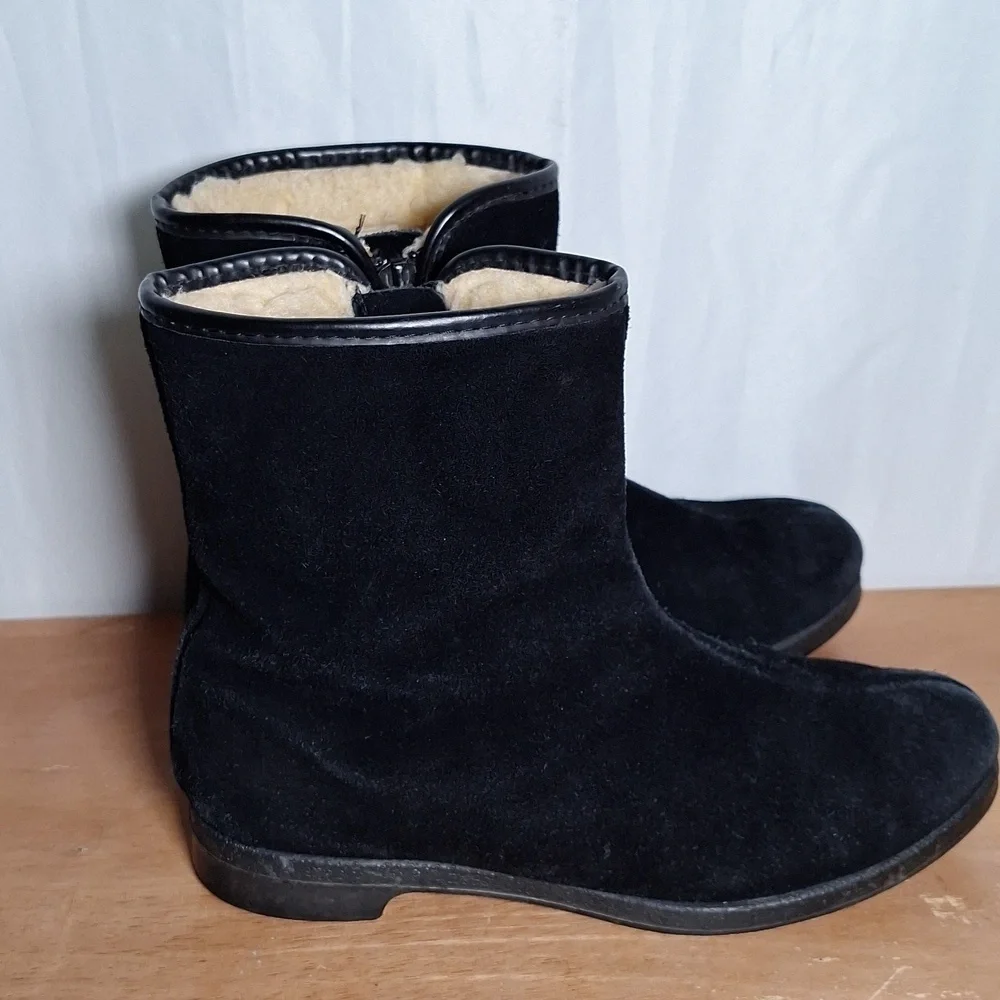 A&T Vintage Leather SnowBoots Sherling Lined